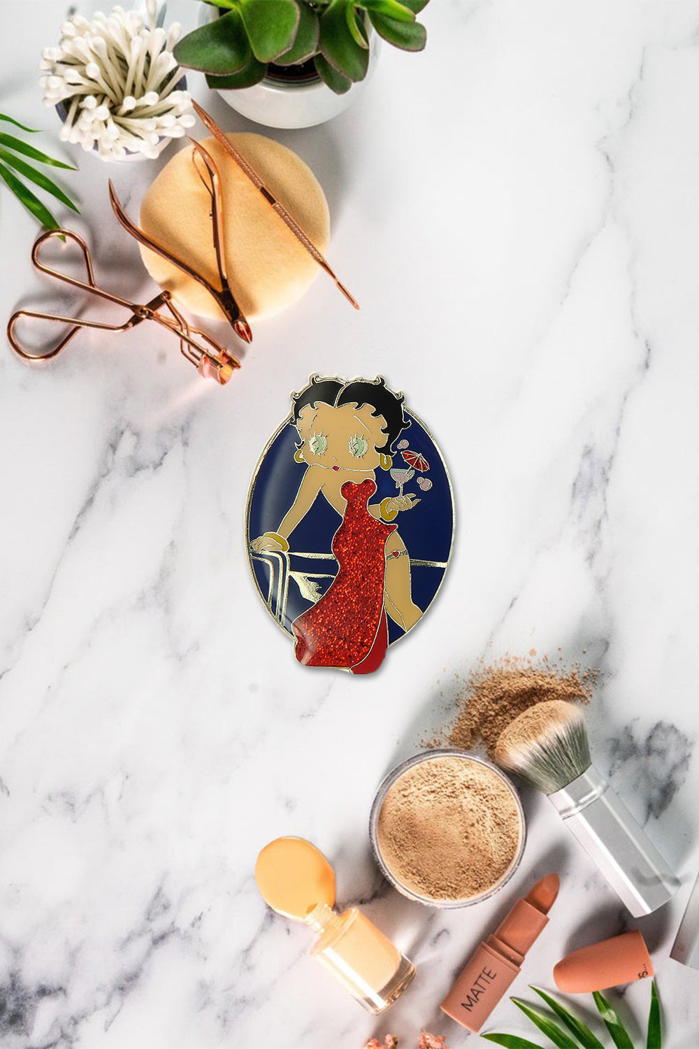 Betty Boop Lapel Pin Cocktail