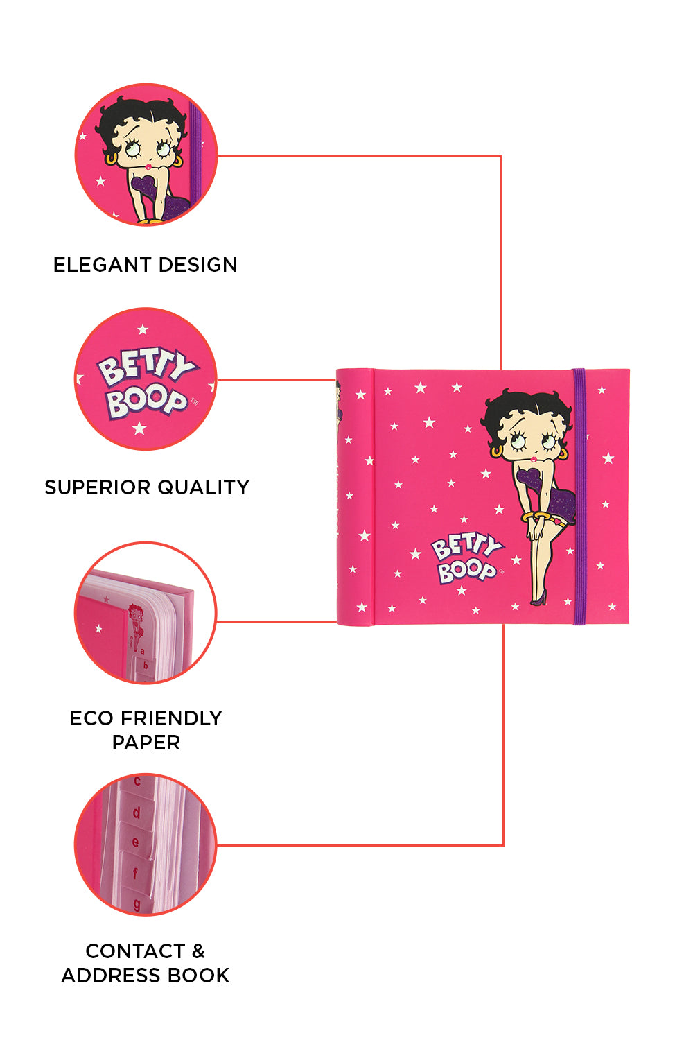 Betty Boop Star Struck Address Book