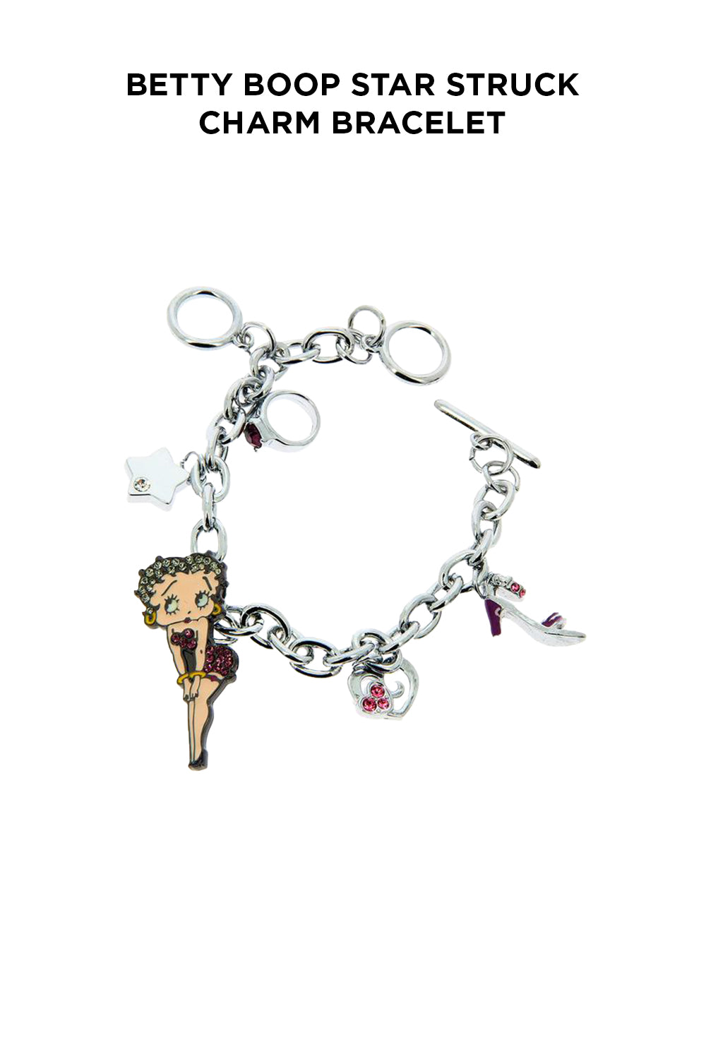 Betty Boop Star Struck Charm Bracelet