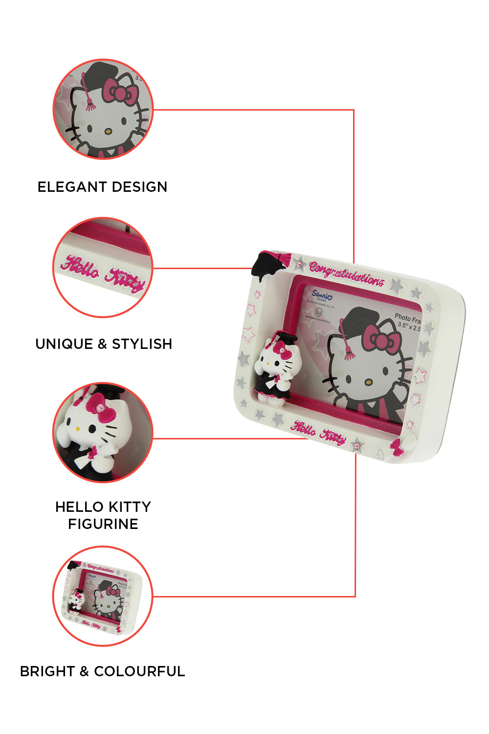 Hello Kitty “CONGRATULATIONS “Ceramic Photo Frame