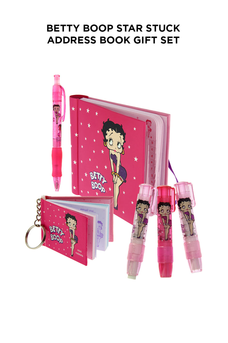 Betty Boop Star Stuck Address Book Gift Set