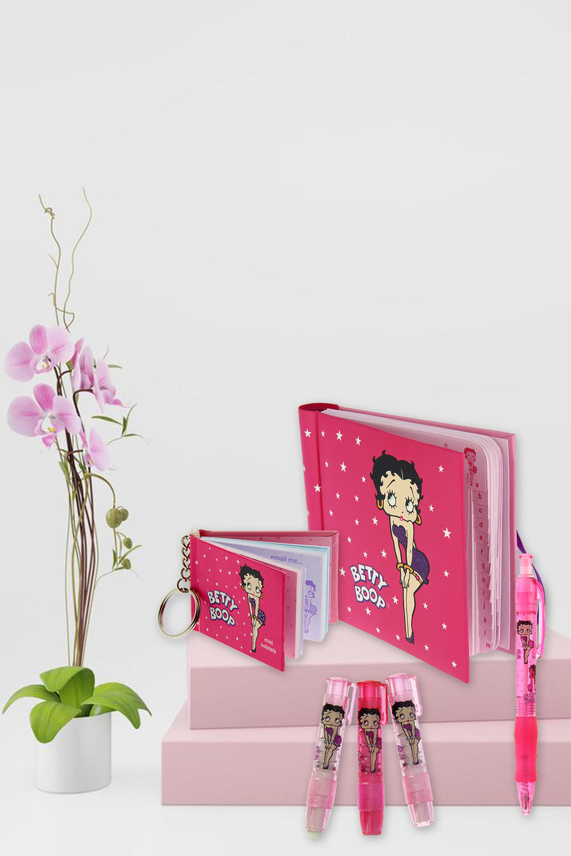 Betty Boop Star Stuck Address Book Gift Set