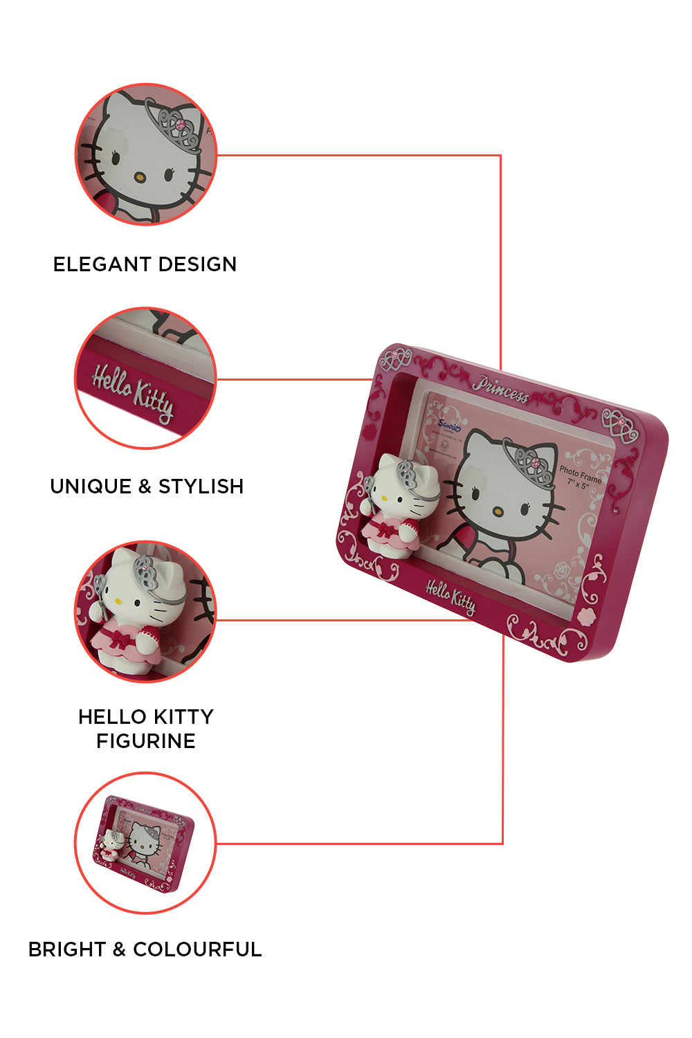 Hello Kitty “PRINCESS " Ceramic Photo Frame