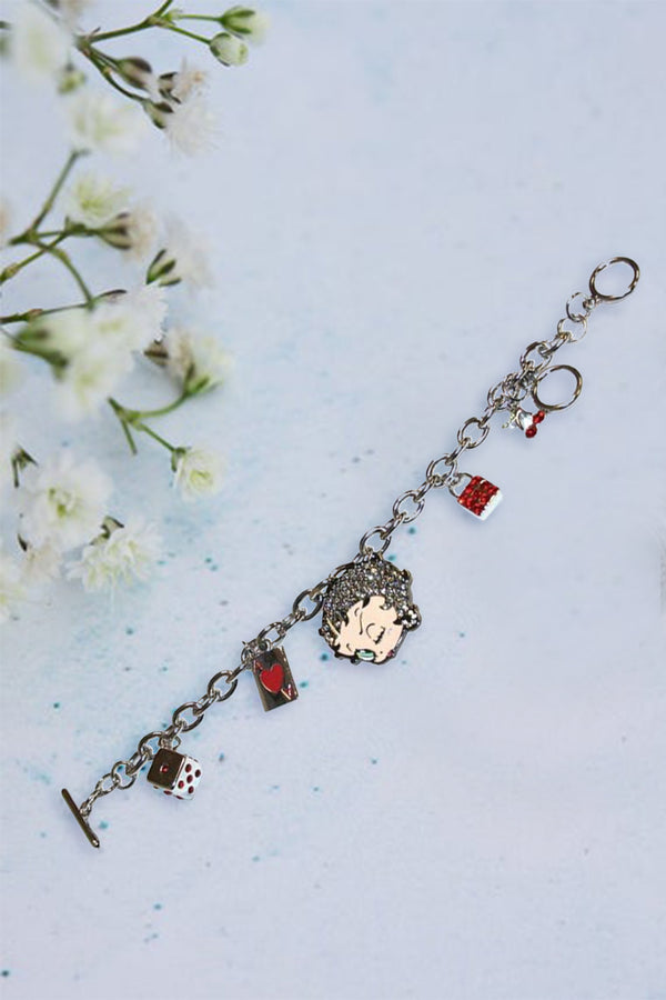 Betty Boop Winking Charm Bracelet