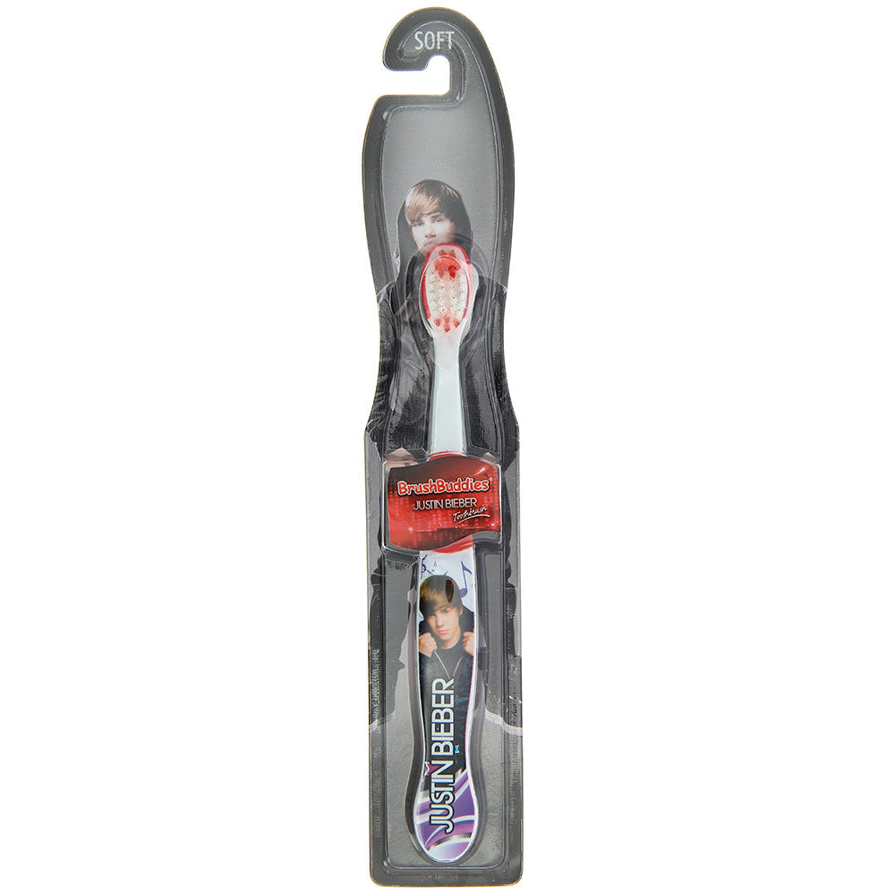 Justin Bieber Kids Red Manual Toothbrush