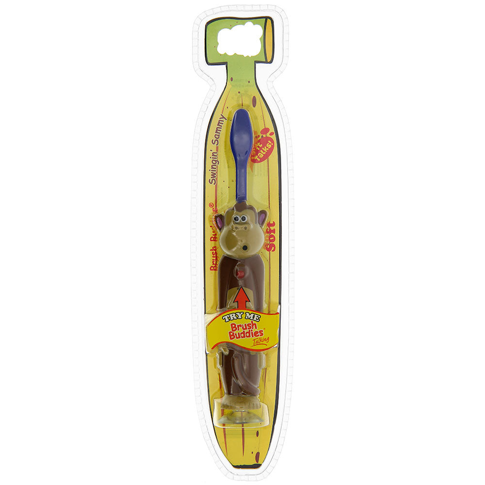 Brush Buddies Talkin' Toothbrush - Swingin Sammy (Monkey) -Blue