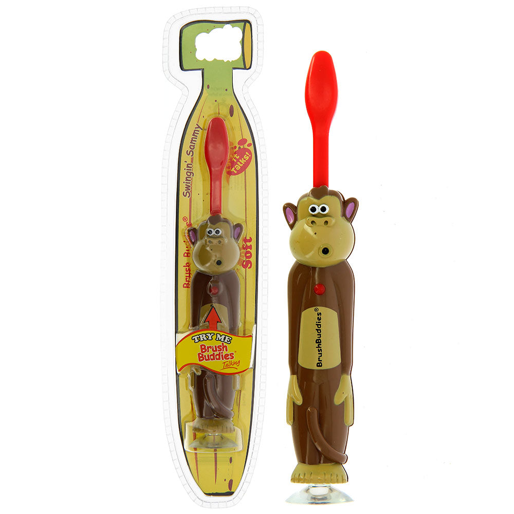 Brush Buddies Talkin' Toothbrush - Swingin Sammy (Monkey) -Red