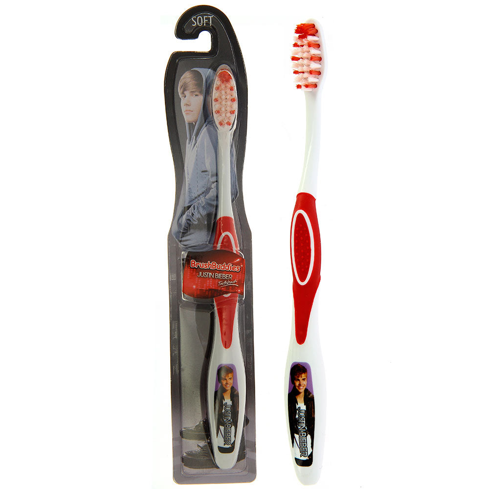 Brush Buddies Justin Bieber Manual Toothbrush-Red