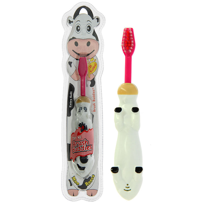 Brush Buddies Talkin Moo Reece (Cow)Toothbrush -Red