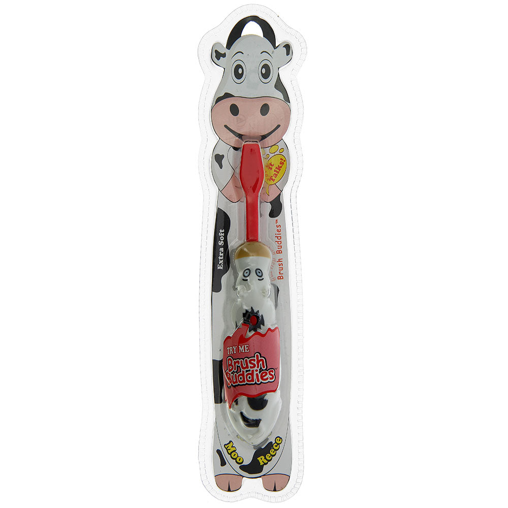 Brush Buddies Talkin Moo Reece (Cow)Toothbrush -Red