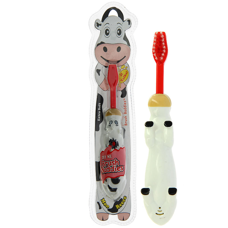 Brush Buddies Talkin Moo Reece (Cow)Toothbrush -Red