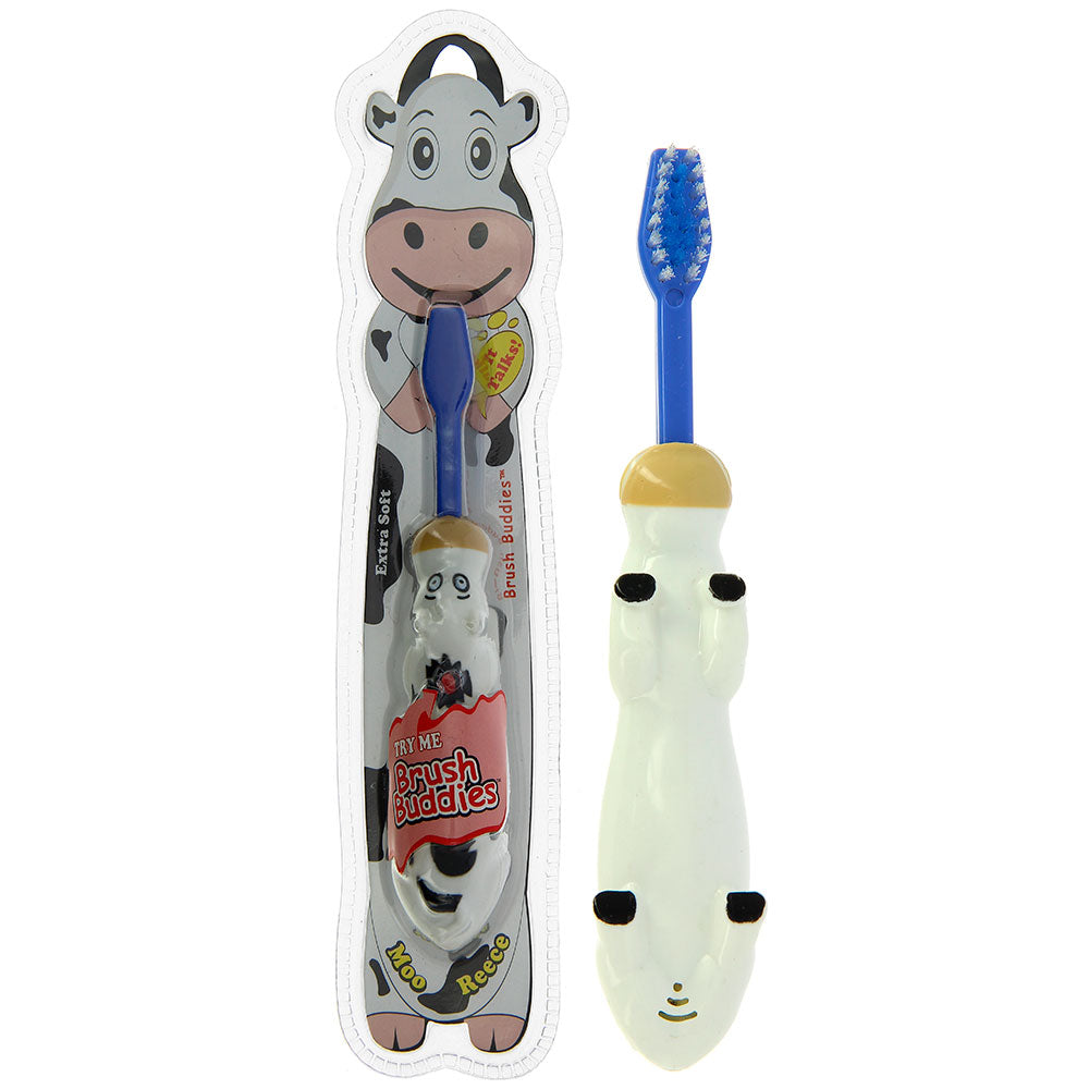 Brush Buddies Talkin Moo Reece (Cow)Toothbrush -Blue