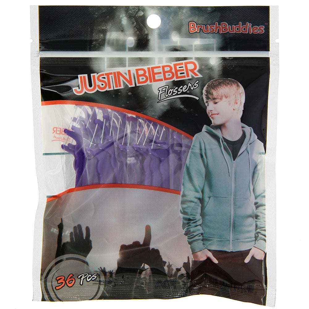 Brush Buddies Justin Bieber Flossers Pack of 36