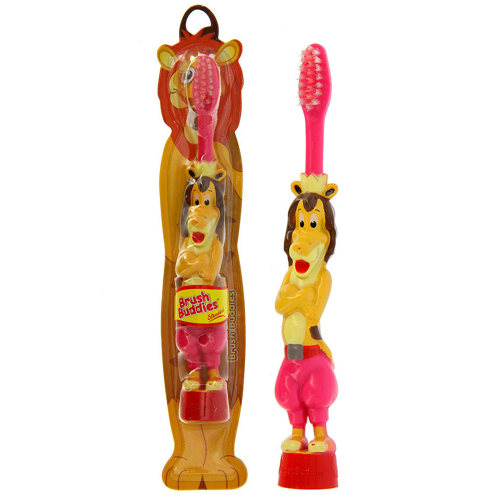 Brush Buddies Stand-in Leo (Lion) Toothbrush- Pink