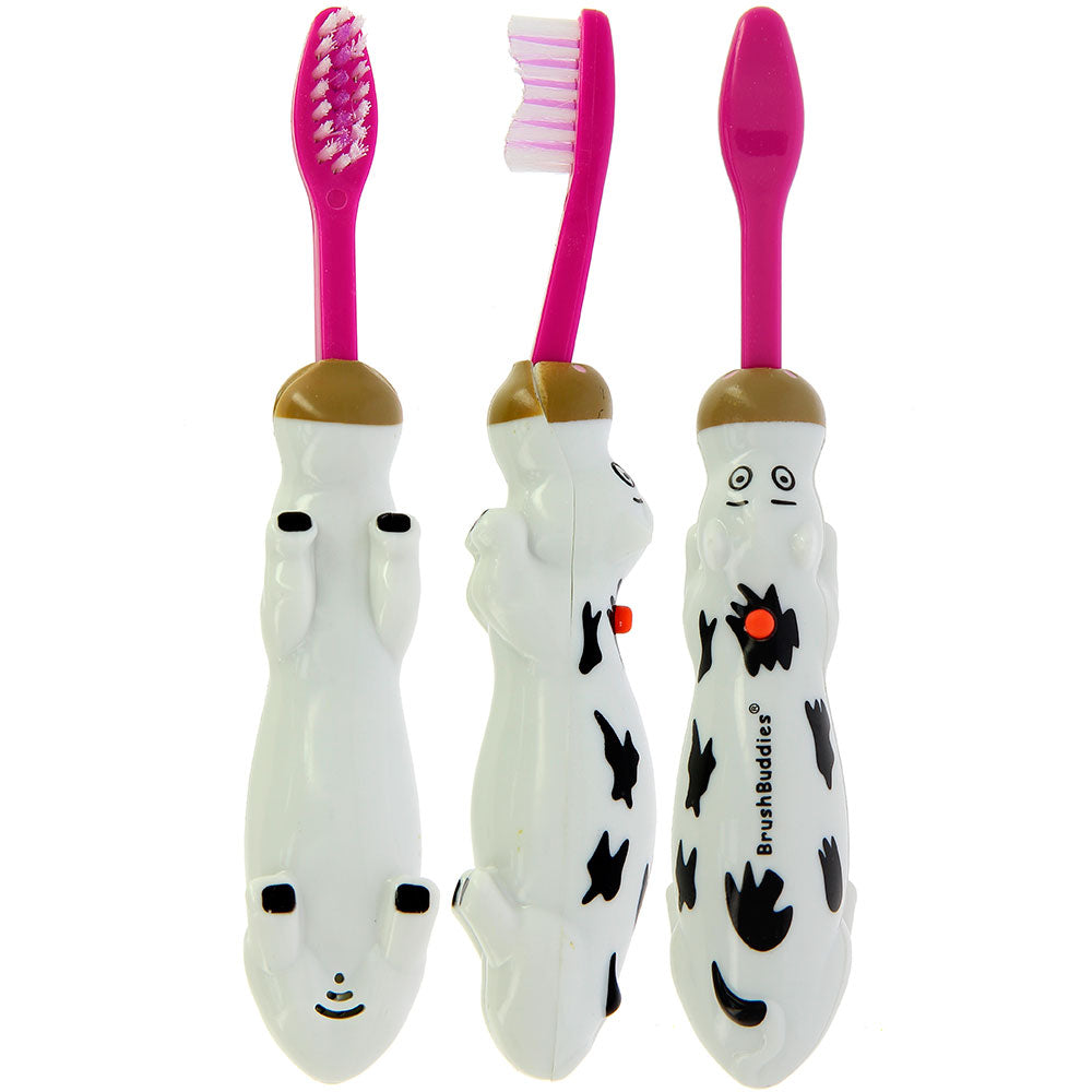 Brush Buddies Talkin Moo Reece (Cow)Toothbrush -Pink