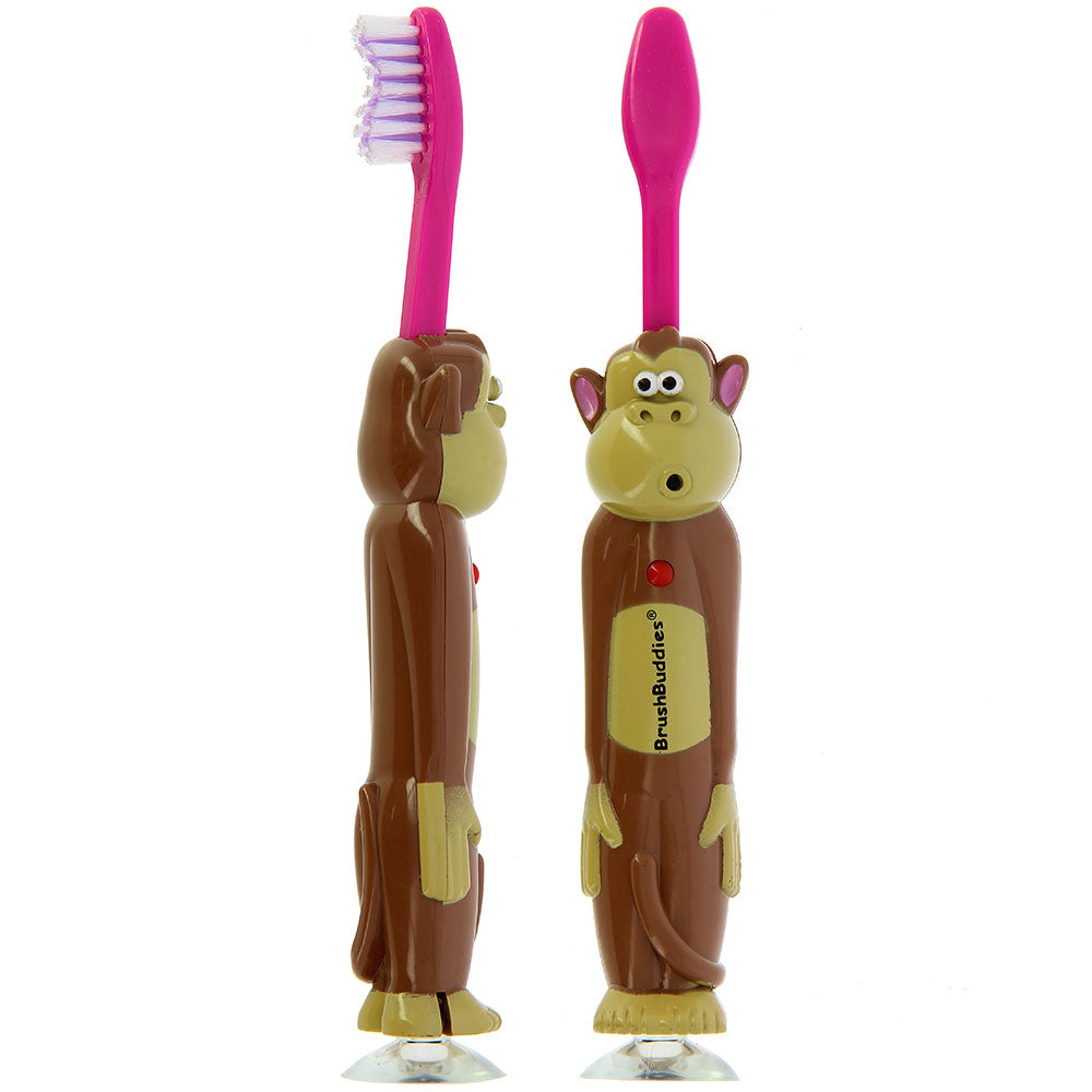 Brush Buddies Talkin' Toothbrush - Swingin Sammy (Monkey) -Dark Pink