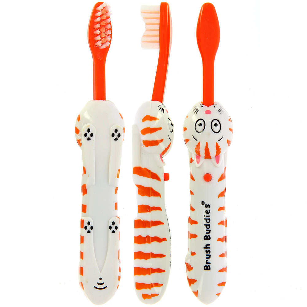 Brush Buddies Talkin Wanda Whiskers (Cat) Toothbrush - Red