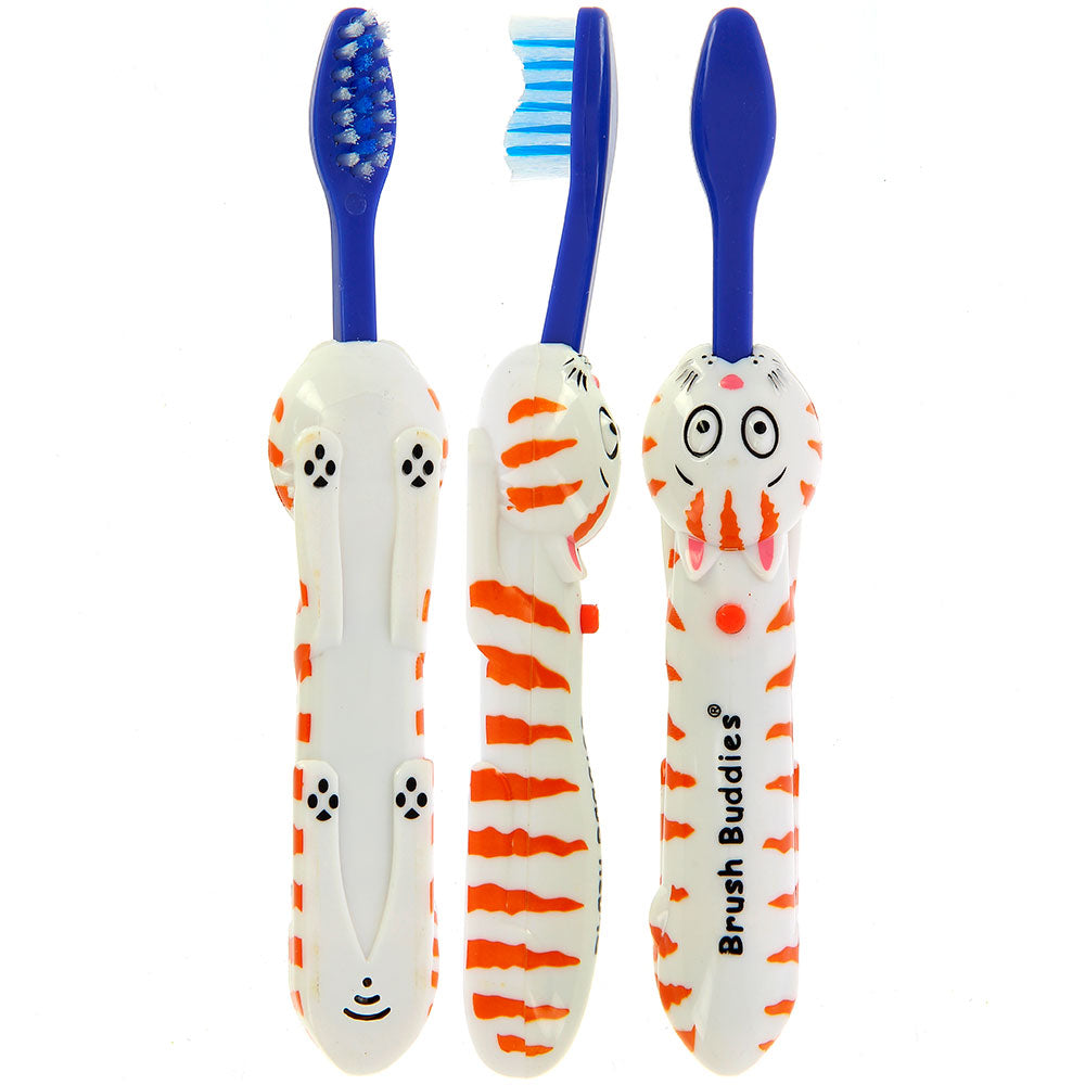 Brush Buddies Talkin Wanda Whiskers (Cat) Toothbrush - Blue