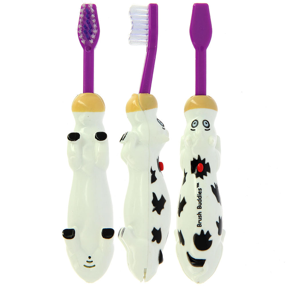 Brush Buddies Talkin Moo Reece (Cow)Toothbrush -Purple