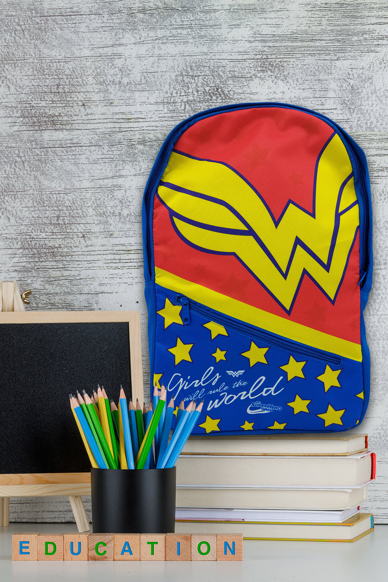 DC Kids Wonder Woman Printed Backpack