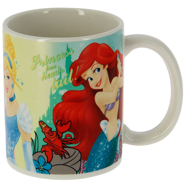 Disney Princess Ceramic Mug is a beautiful mug with images of Ariel, Cinderella and Rapunzel in one mug with lovely quote for your princess. It is microwave and dishwasher safe and made of ceramic.Exclusively Available at Reliance Gifts www.reliancegifts.co.uk