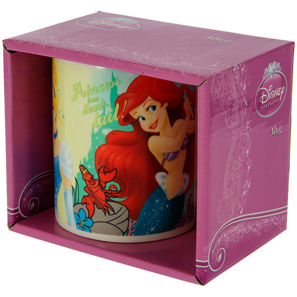 Disney Princess Ceramic Mug is a beautiful mug with images of Ariel, Cinderella and Rapunzel in one mug with lovely quote for your princess. It is microwave and dishwasher safe and made of ceramic.Exclusively Available at Reliance Gifts www.reliancegifts.co.uk