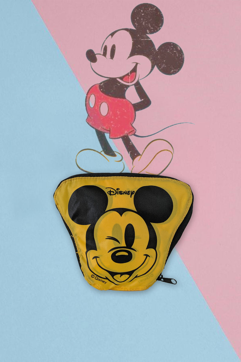 Disney Mickey Pocket Shopping Bag Yellow