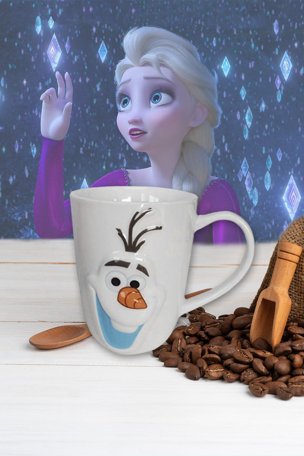 Disney Frozen Mug, 3D Olaf Face