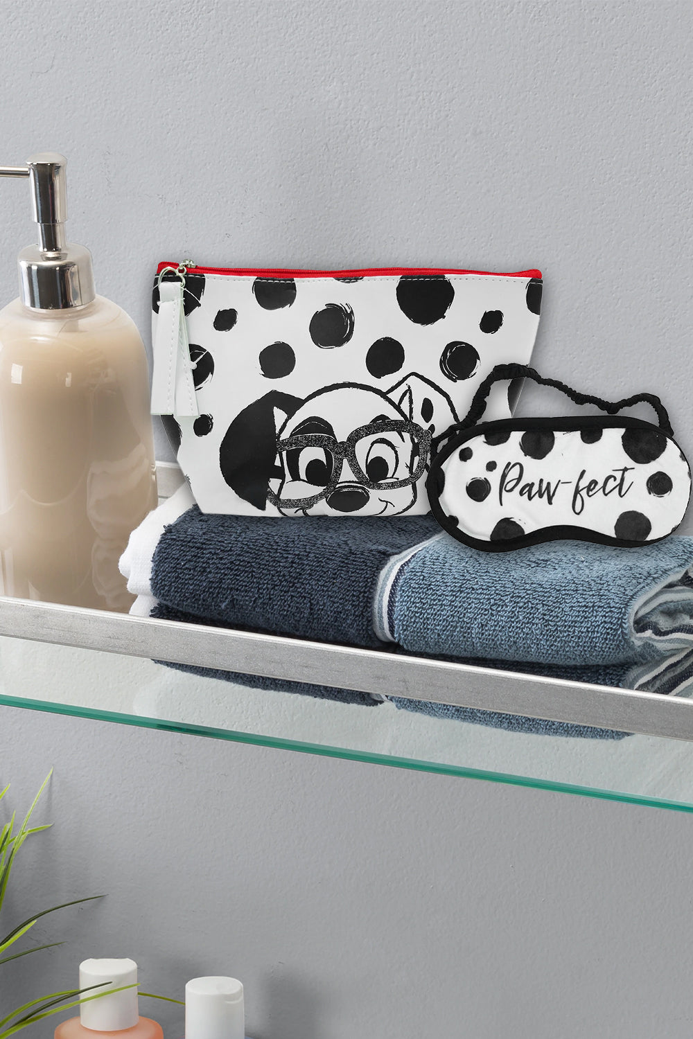 Disney 101 Dalmatians Washbag & Eye Mask