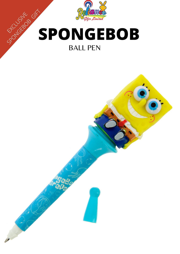 SpongeBob Square pants Ball pen  has black ink and a charm .A fun roller ball pen from the hugely popular SpongeBob Square pants range.Exclusively Available at Reliance Gifts www.reliancegifts.co.uk