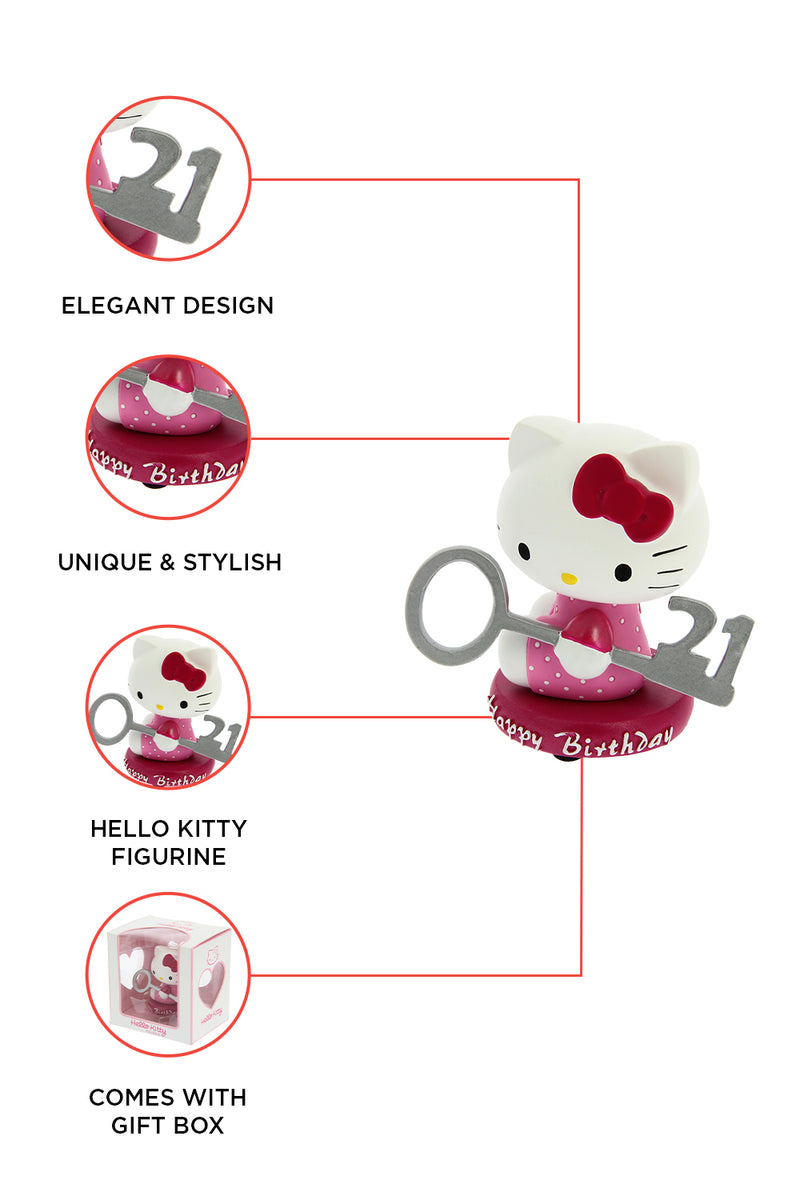 Hello Kitty "21st Birthday "Ceramic Figurine