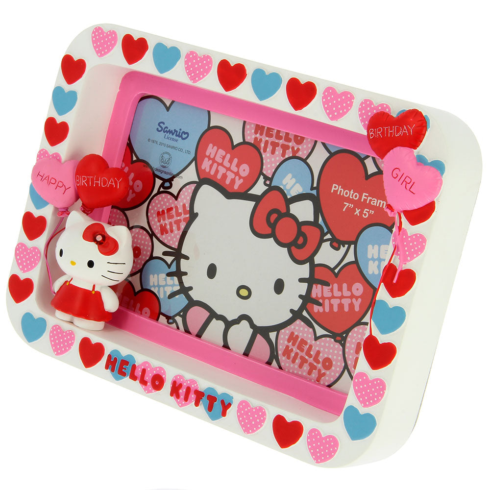 Hello Kitty " BIRTHDAY GIRL " Ceramic Photo Frame 7" X 5"