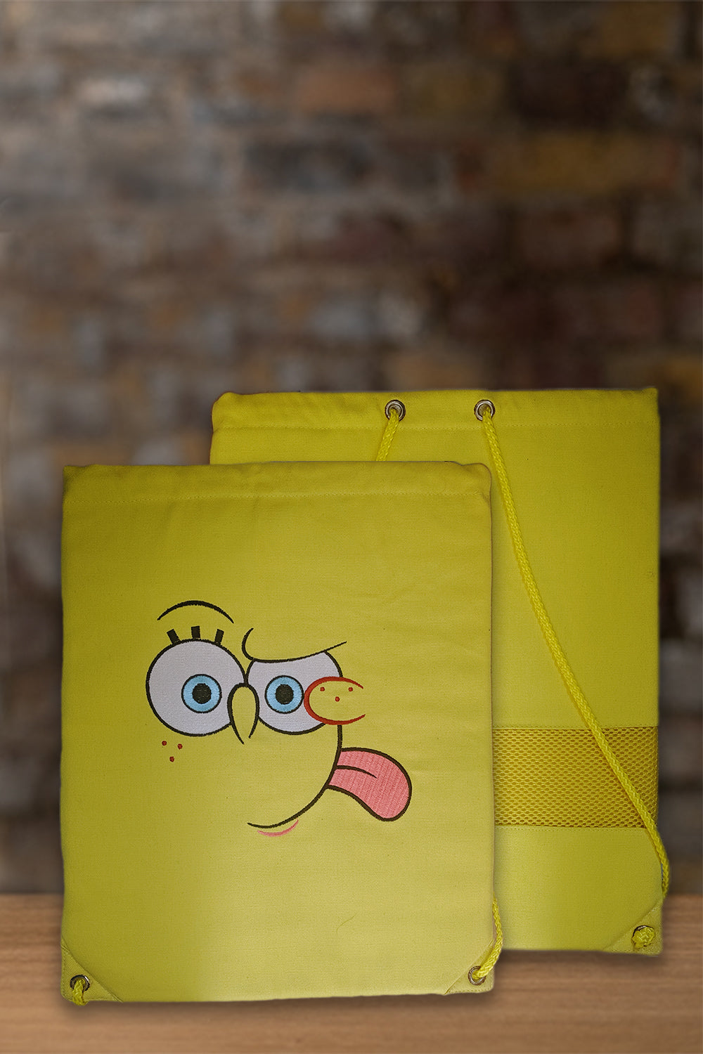 SpongeBob Lenticular Eyes Drawstring Bag