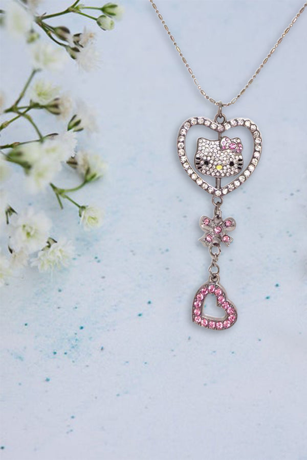 Hello Kitty Austrian Crystal Necklace