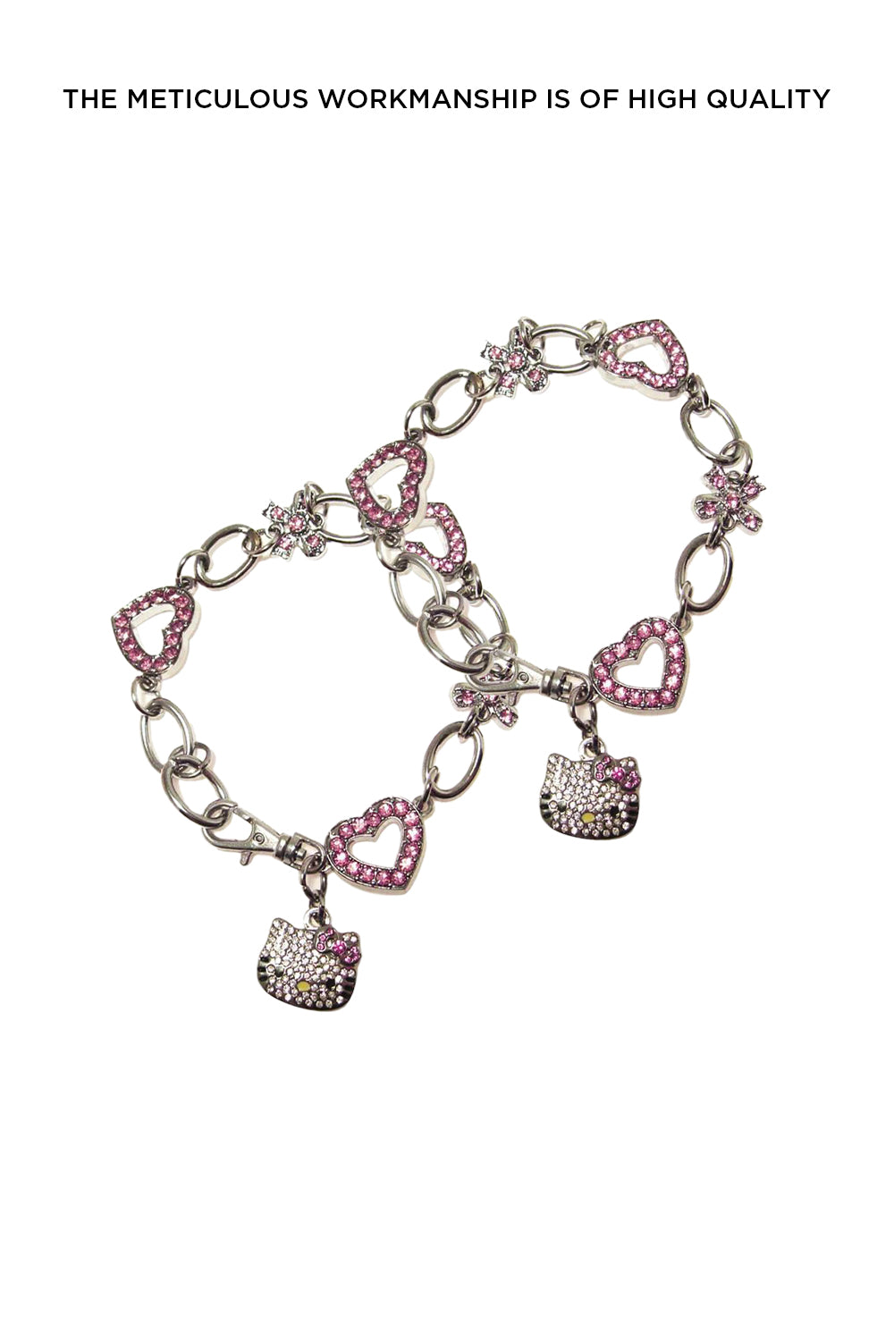 Hello Kitty Austrian Crystal Bracelet 22 cm