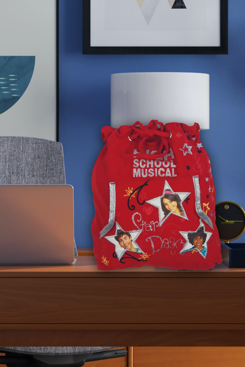 High School Musical Red Drawstring Bag