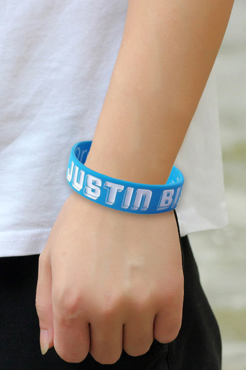 Justin Bieber Rubber Wrist Bands