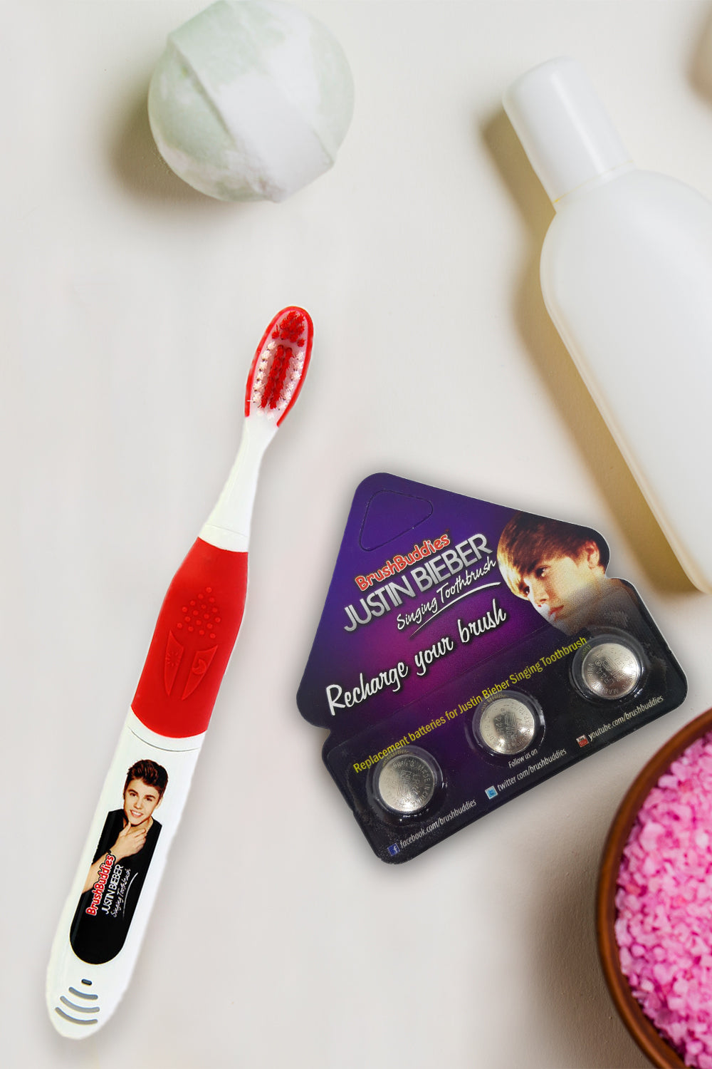 Brush Buddies Justin Bieber Singing Toothbrush Replacement Batteries