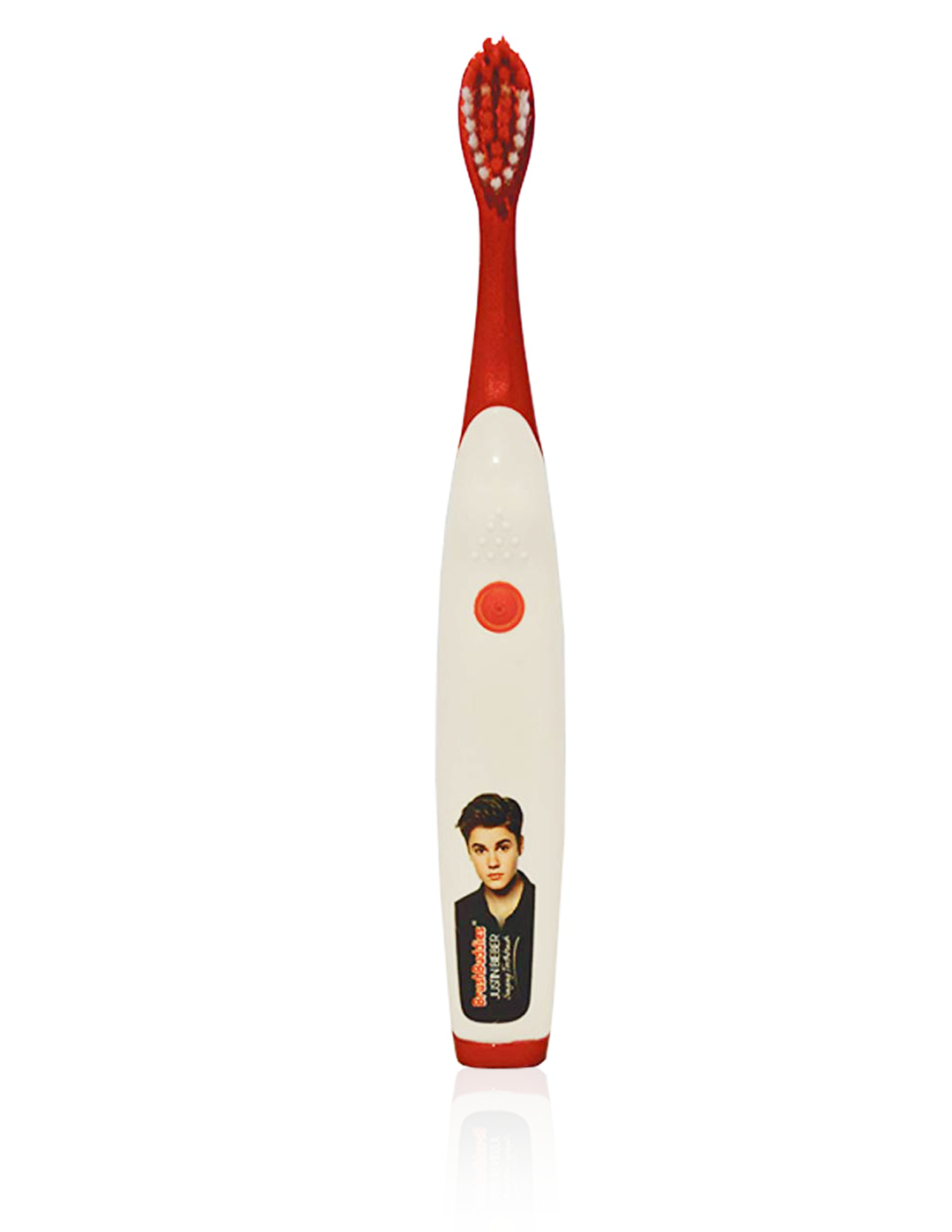 Justin Bieber singing toothbrush (Boyfriend) 1 button = 1 song that plays for the dentist-recommended two minutes. Join the brushing revolution by getting your Justin Bieber singing toothbrush today. Exclusively Available at Reliance Gifts www.reliancegifts.co.uk