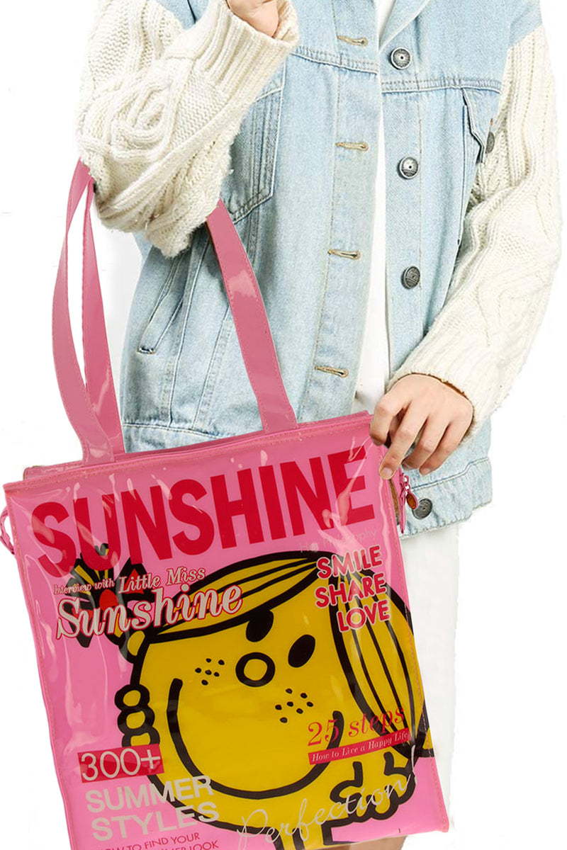 Little Miss Sunshine Plastic Tote Shopper Bag