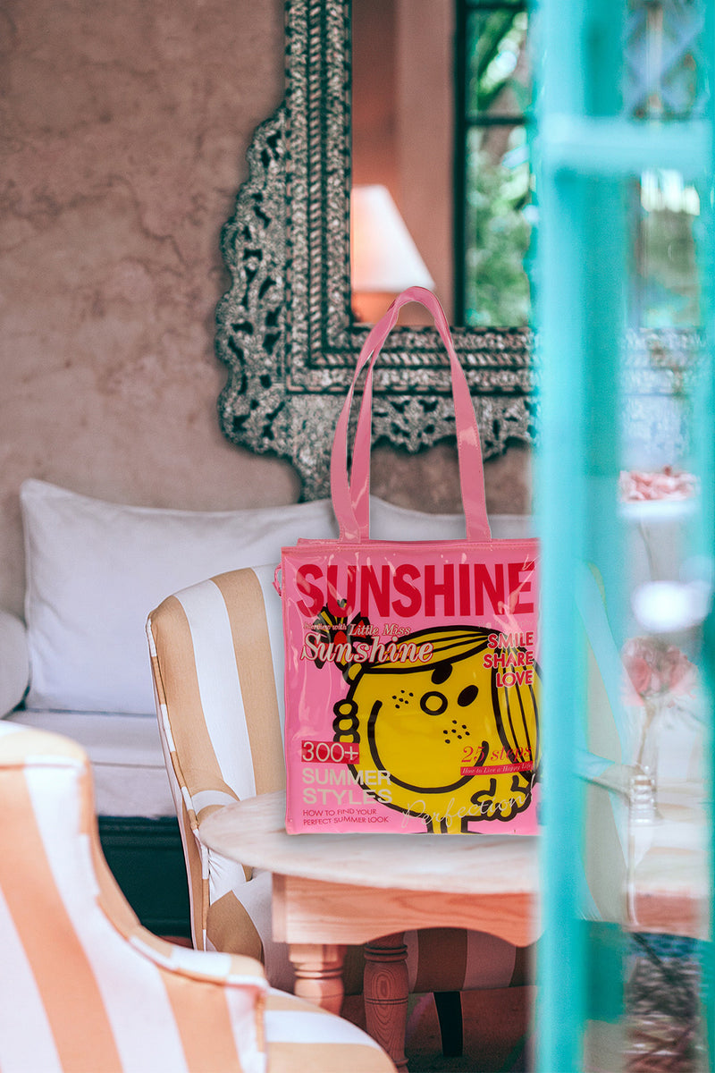 Little Miss Sunshine Plastic Tote Shopper Bag