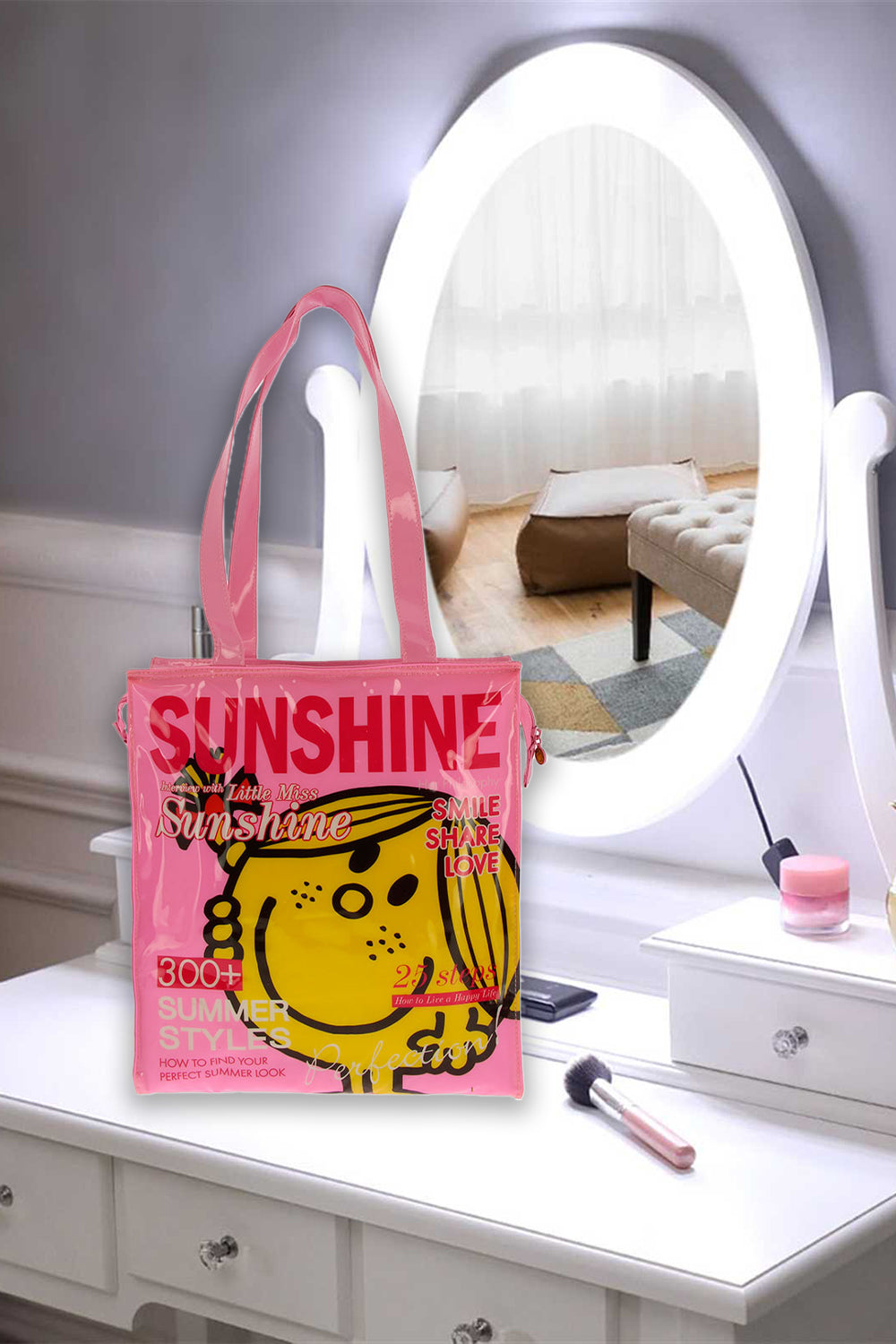 Little Miss Sunshine Plastic Tote Shopper Bag