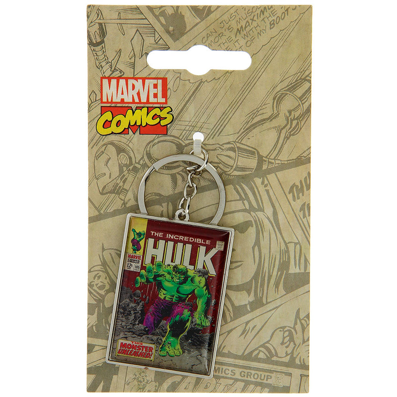 Marvel Comic Close Up Hulk Metal Key Ring A premium range key ring which comes with a high quality superior finish. This is made from base metal featuring Hulk in a comic design background giving it an old comic cover page look.Exclusively Available at Reliance Gifts www.reliancegifts.co.uk
