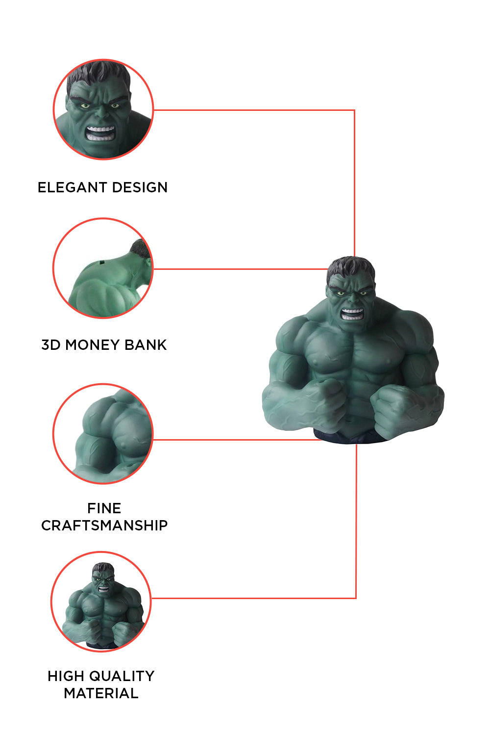 Marvel Hulk Piggy Bank