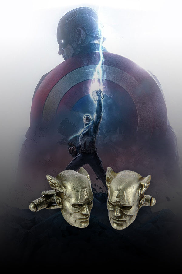 Marvel Comics Men’s Super Hero Captain America 3D Cufflinks