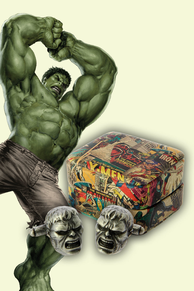 Marvel Comics Men’s Super Hero Hulk 3D Cufflinks with gift box