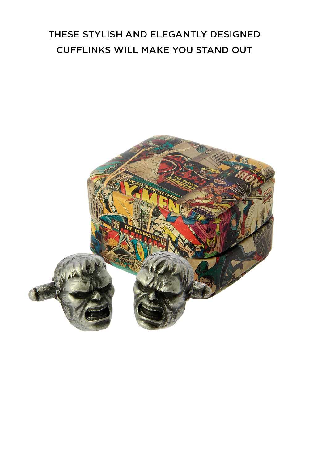 Marvel Comics Men’s Super Hero Hulk 3D Cufflinks with gift box