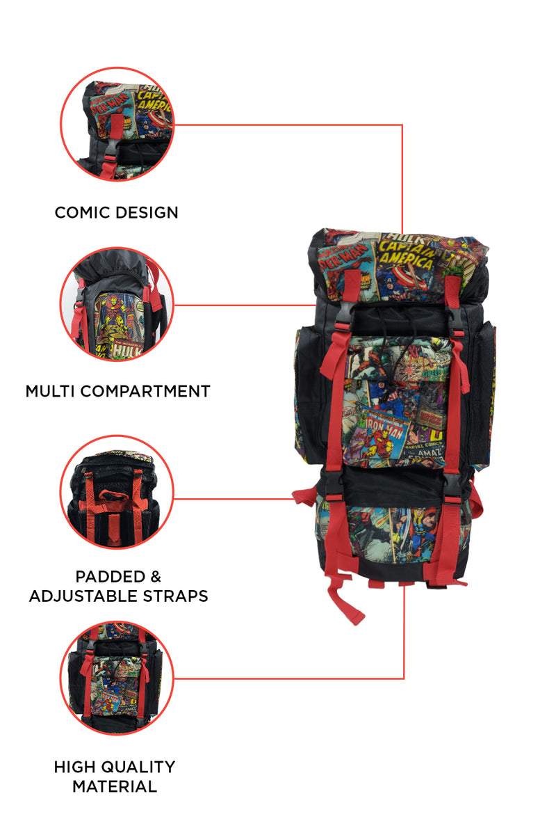 Marvel Retro Comic Red Camping Back Pack