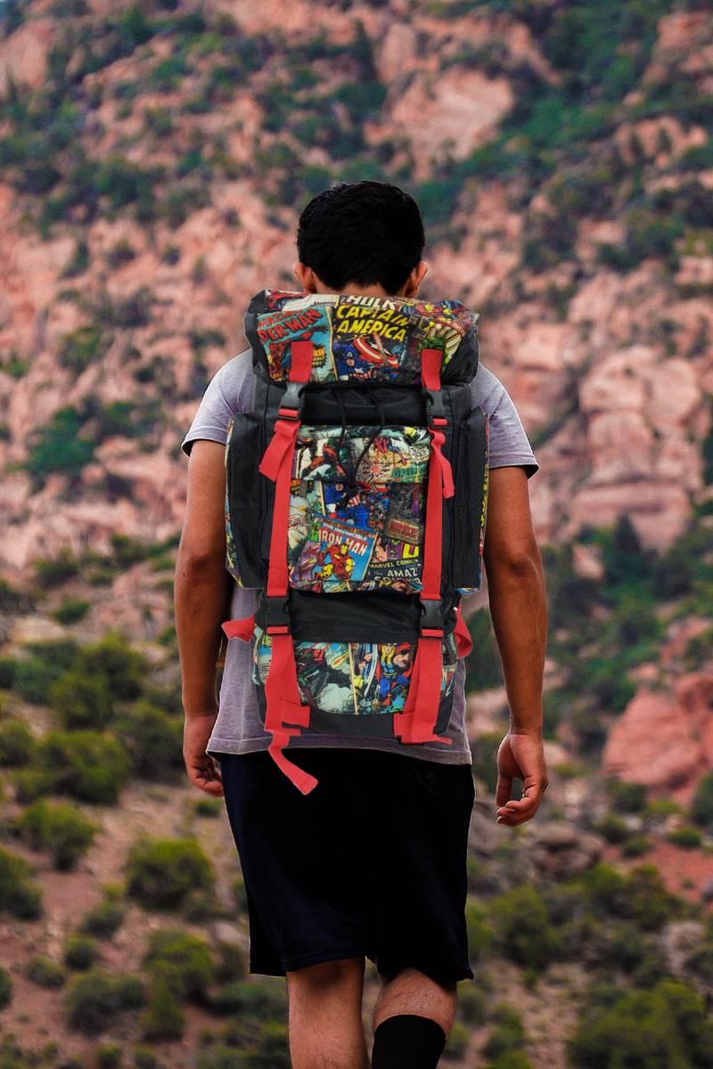Marvel Retro Comic Red Camping Back Pack