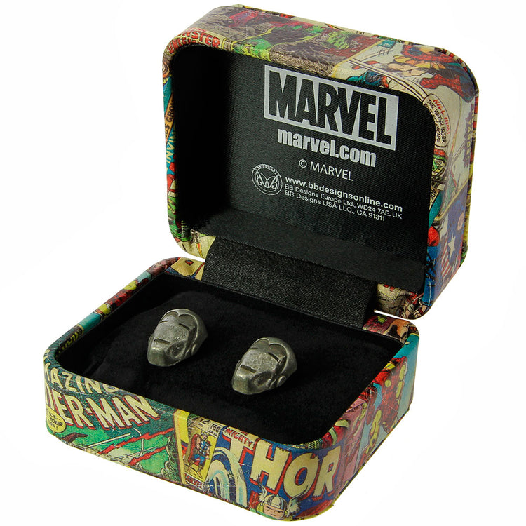 Marvel Comics Men’s Super Hero Iron Man 3D Cufflinks Unique and classic style Iron Man 3D cufflinks are memorable. These are made from fine quality metal with highly durable bullet back locking mechanism.Exclusively Available at Reliance Gifts www.reliancegifts.co.uk